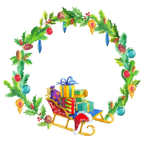 Christmas wreath — Wektor stockowy