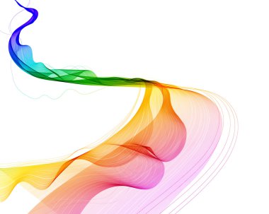 renkli arka plan dalga ile