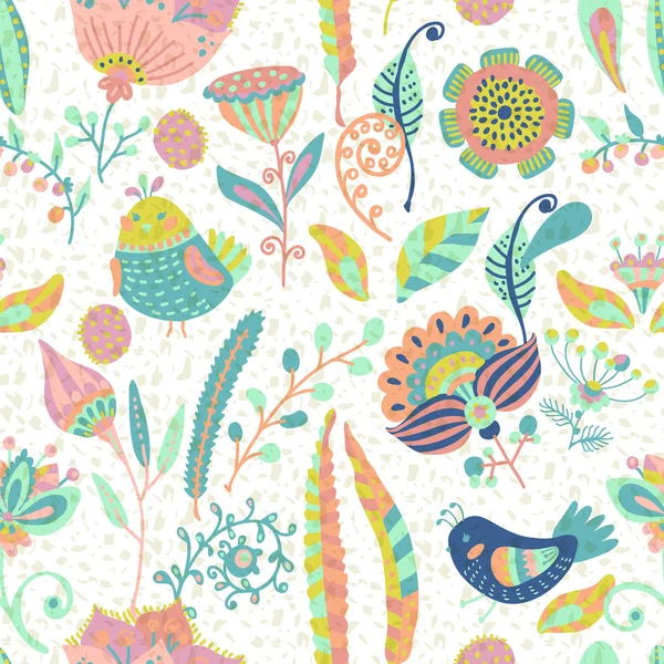 Motif floral sans couture — Image vectorielle