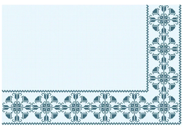 Ornament blue pixel — Stockový vektor