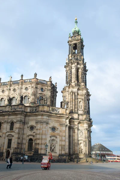 Собор Святой Троицы в Дрездене — стоковое фото