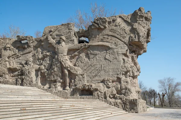 Scènes de la Grande Guerre sur le mur — Photo