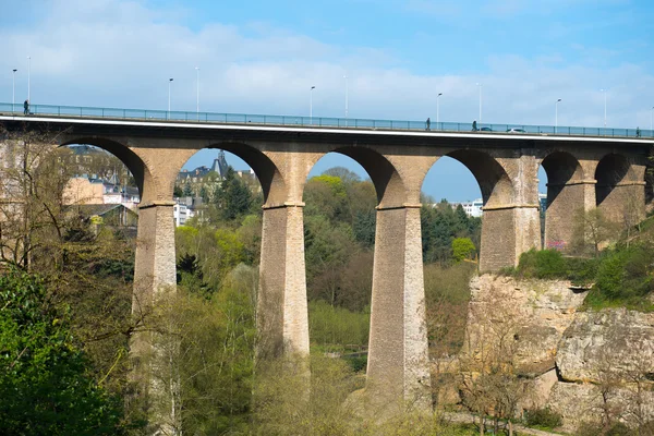Arched bridge in Luxembourg — Stock Photo, Image