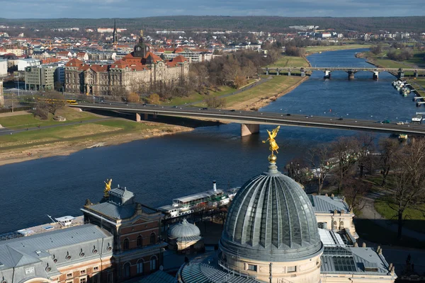 Panoramautsikt över Dresden — Stockfoto