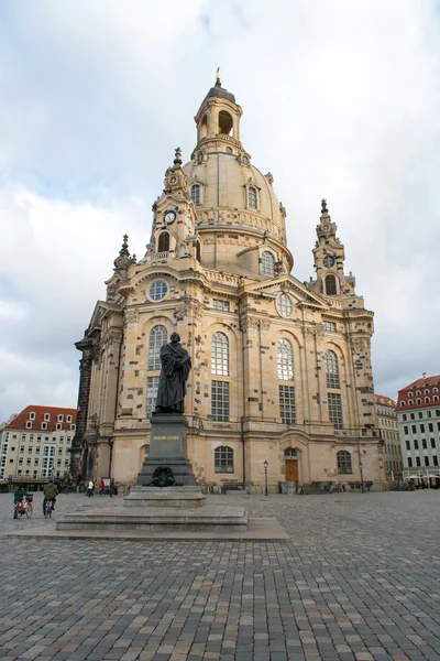 Vår dams kyrka i Dresden — Stockfoto