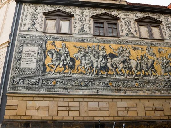 "Procession of Princes" in Dresden — Stock Photo, Image