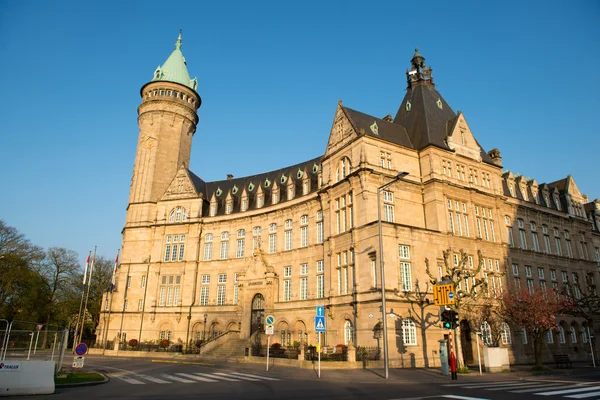 Tower of the state owned savings bank — Stock Photo, Image