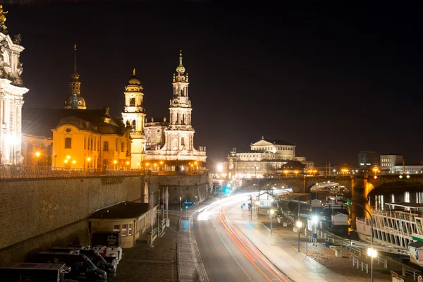 Night scene in Dresden — Stock Photo, Image