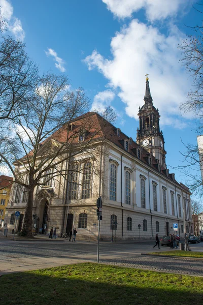 Kościół trzech Trzech Króli w Dreźnie — Zdjęcie stockowe