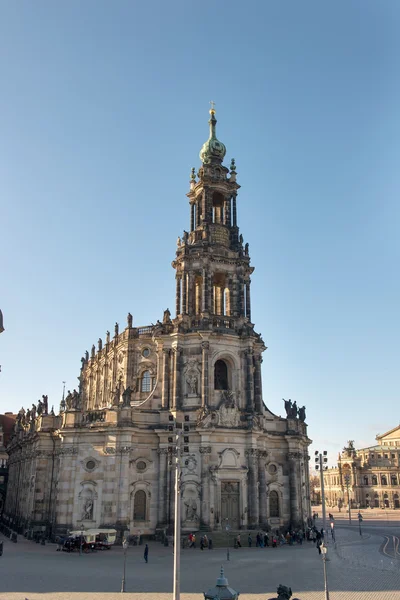 Katedralen i den heliga treenigheten i dresden — Stockfoto