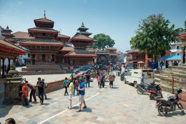 Ünlü Durbar Meydanı turist ziyaret