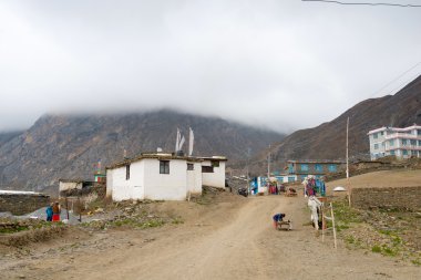 Annapurna devre üzerinde Muktinath Köyü