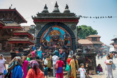 Ünlü Durbar Meydanı turist ziyaret
