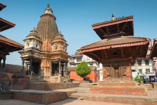 Vishnu tempel på Patan Durbar Square - Stock-foto