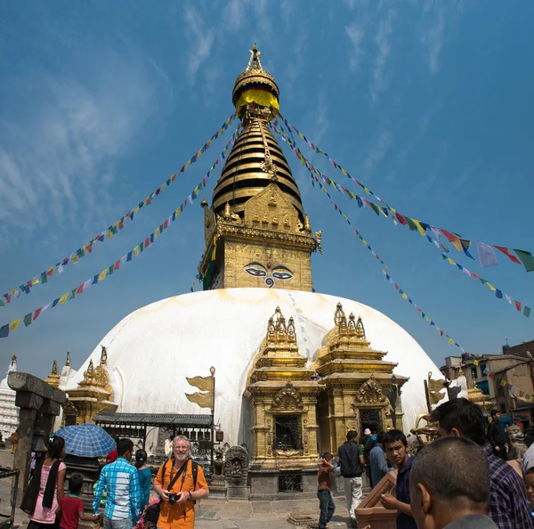 Monkey Temple - ancient religious complex — Stock Photo, Image