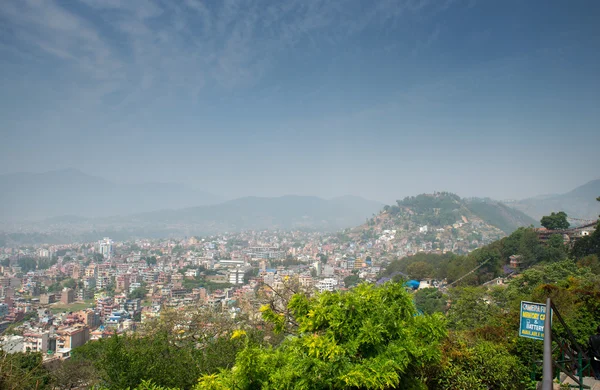 Panorama view to Kathmandu city — Stock Photo, Image