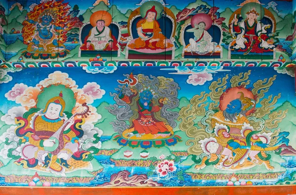 Old buddhist fresco — Stock Photo, Image