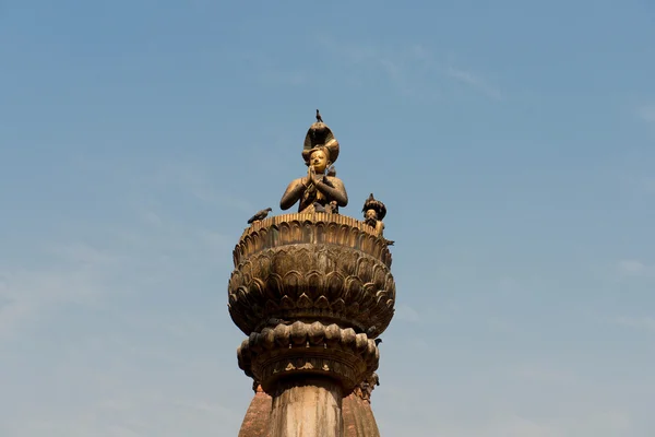 Yogendra Malla statue — Stock Photo, Image
