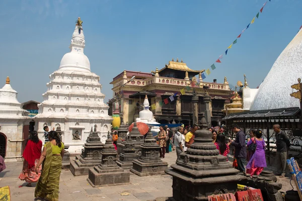 Monkey Temple - ancient religious complex — Stock Photo, Image