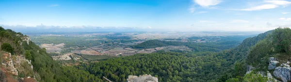 Vue aérienne depuis le monastère Santuari de Cura — Photo