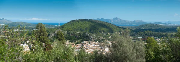 Flygfoto på Pollenca — Stockfoto