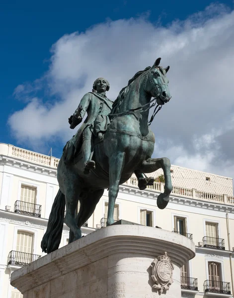 Statue of Charles III — Stock Photo, Image