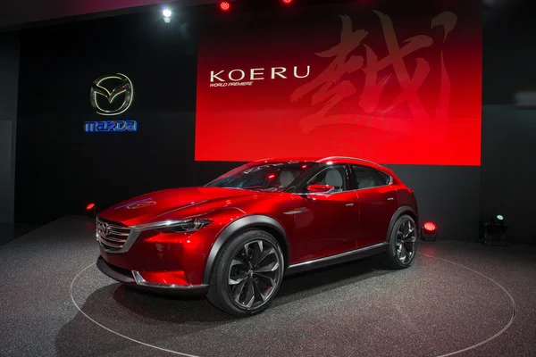 Crossover SUV concept Mazda Koeru - world premiere. — Stok fotoğraf
