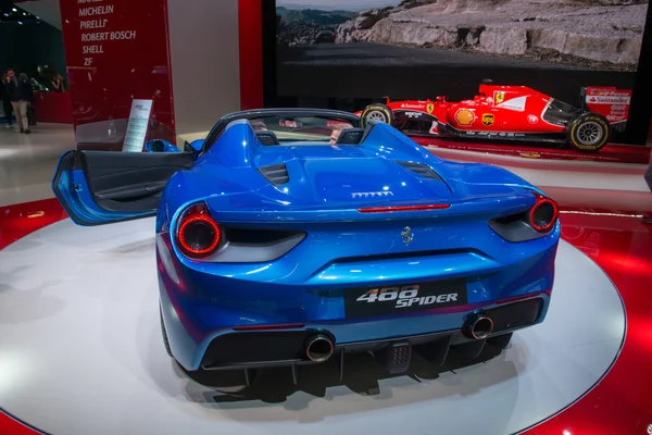 Ferrari 488 Spider - world premiere. — Zdjęcie stockowe