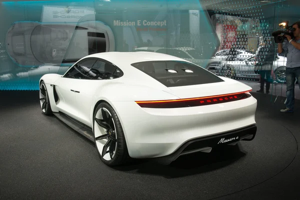 Koncept Porsche poslání E - světová premiéra. Royalty Free Stock Fotografie