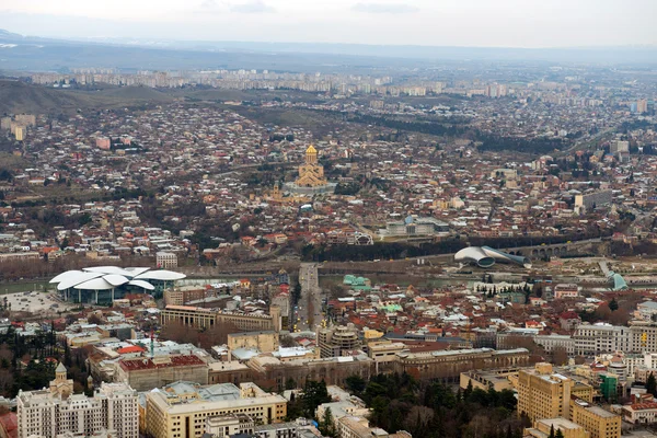 Aerial view on the center of Tbilisi — Stock Photo, Image