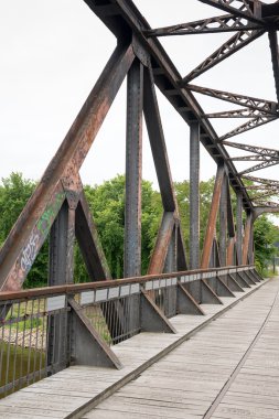 Hubbrucke (Hub Köprüsü) Magdeburg, Almanya