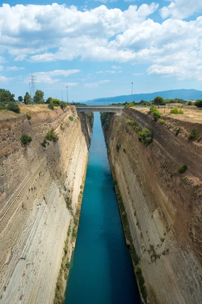 Canale di Corinto in Grecia — Foto Stock