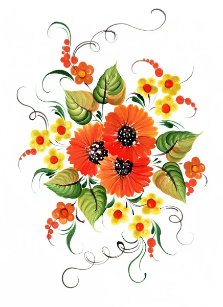 Ukraynalı dekoratif listesi. Bir çiçek bahçesinde bulunan Ukraynalı kız