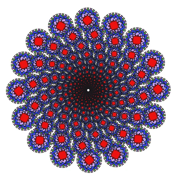 Vektör rengi tek renkli mandala.