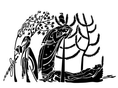 Yunan tarzında arkaplan.