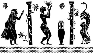 Yunan tarzında arkaplan.