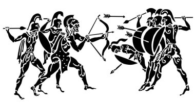 Yunan tarzında arkaplan.