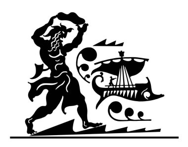 Yunan tarzında arkaplan.