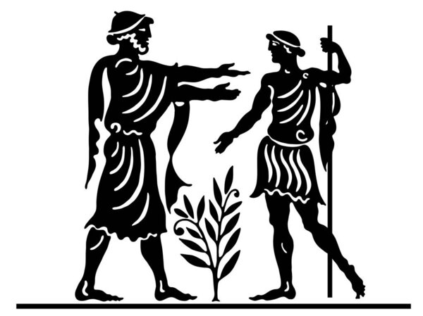 Background in the Greek style