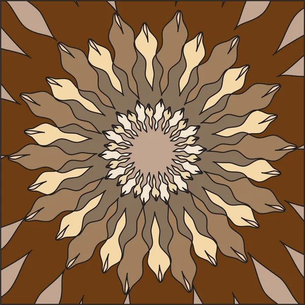 Patrón Mandala Sin Costuras Fondo Abstracto Coloreado — Archivo Imágenes Vectoriales