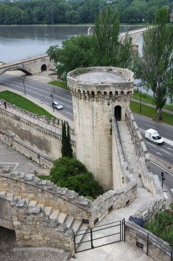 Pont d'Avignon ve Avignon Rhone Nehri