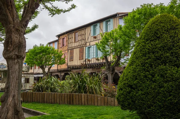 Medieval village Mirepoix — Stock Photo, Image