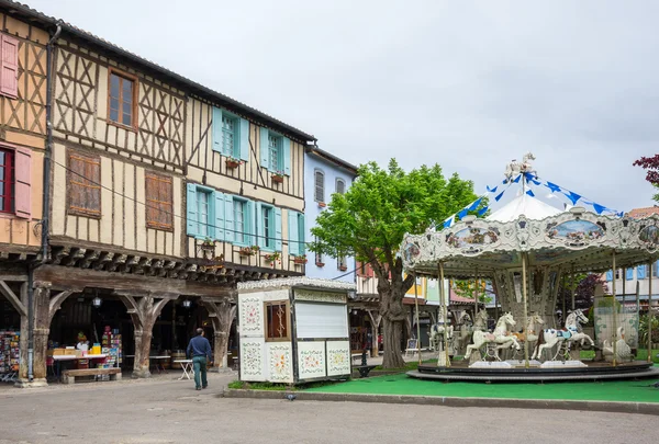 Medieval village Mirepoix — Stock Photo, Image