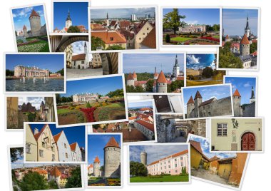 Eski Tallinn manzaraları