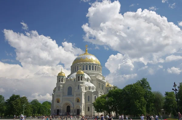 Catedral naval em kronshtadt — Fotografia de Stock