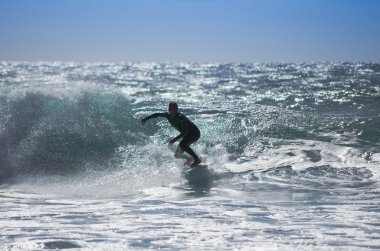 Sörf, deniz Gran Canaria, Kanarya Adaları, İspanya