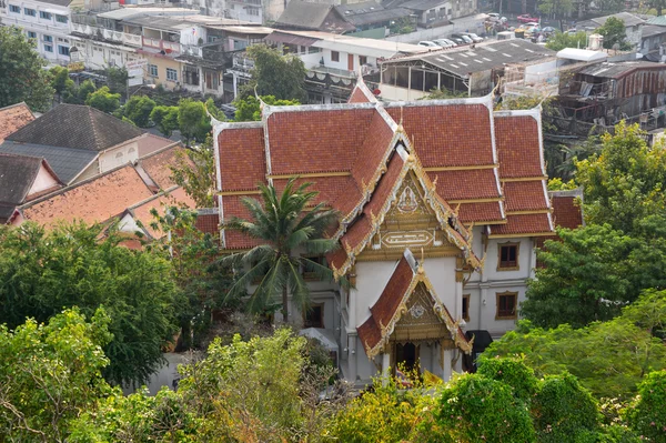 Widok na Bangkok i Wat Saket — Zdjęcie stockowe