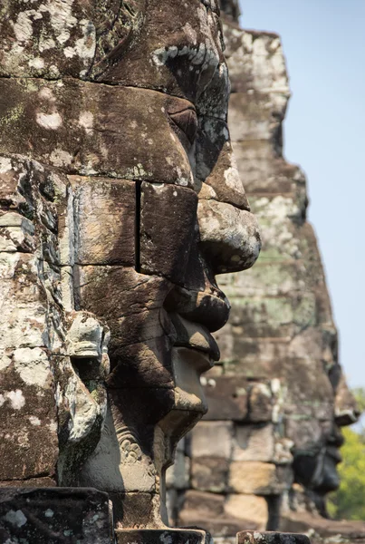 Caras de Buda del templo Bayon —  Fotos de Stock