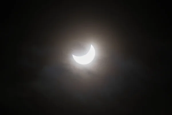 Partial solar eclipse — Stock Photo, Image