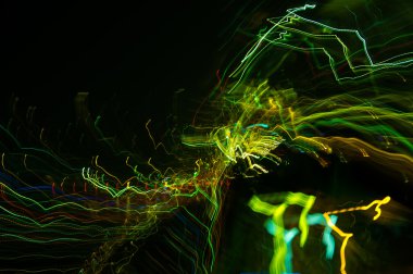 Şehir ışıkları soyut desen